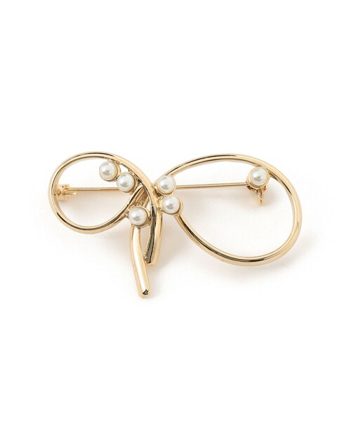B:MING by BEAMS（ビーミングバイビームス）の「【セレモニー・フォーマル】リボン ブローチ（ブローチ/コサージュ・レディース・シルバー/ゴールド・ONE SIZE）」の5枚目の写真