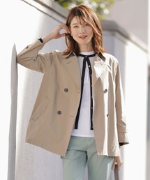 J.PRESS Ladies（J.プレス レディス）の「【洗える・撥水】ポリアーティローザ ダブル トレンチコート（トレンチコート）」