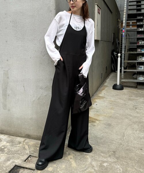 CIAOPANIC TYPY（チャオパニックティピー）の「すっきり見えホルターネックサロペット（サロペット/オーバーオール・レディース・ネイビー/ブラック/グレー・SMALL/MEDIUM）」の15枚目の写真