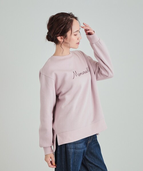 SHOO・LA・RUE（シューラルー）の「◆【洗える/S-LL】ふわふわあったか裏起毛 グラフィックスウェット【SHOO WARM】（スウェット・レディース・ホワイト系3/グレー系/ピンク系1/チャコール・04/03/02/01）」の19枚目の写真