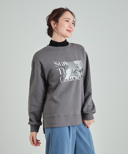 セール】【洗える/S-LL】ふわふわあったか裏起毛 グラフィック