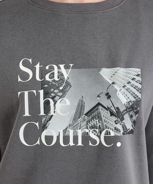 SHOO・LA・RUE（シューラルー）の「◆【洗える/S-LL】ふわふわあったか裏起毛 グラフィックスウェット【SHOO WARM】（スウェット・レディース・ホワイト系3/グレー系/ピンク系1/チャコール・04/03/02/01）」の12枚目の写真