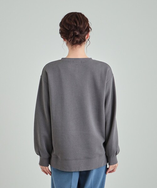 SHOO・LA・RUE（シューラルー）の「◆【洗える/S-LL】ふわふわあったか裏起毛 グラフィックスウェット【SHOO WARM】（スウェット・レディース・ホワイト系3/グレー系/ピンク系1/チャコール・04/03/02/01）」の8枚目の写真