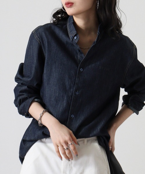 Guess(ゲス)の「GUESS MARCELL L/S SHIRT シャツ(シャツ/ブラウス・メンズ・インディゴブルー・M/L/XL)」の20枚目の写真