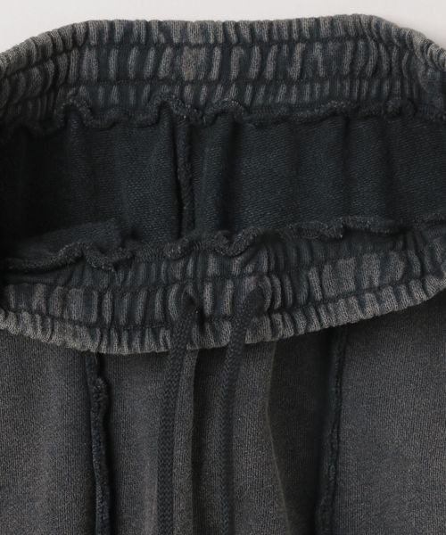 JEANASIS（ジーナシス）の「アウトシームウラケワイドパンツ/289639（スウェットパンツ・レディース・オフホワイト/ブラック系その他/杢グレー・FREE）」の6枚目の写真