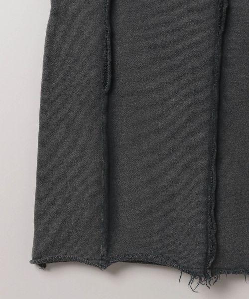 JEANASIS（ジーナシス）の「アウトシームウラケワイドパンツ/289639（スウェットパンツ・レディース・オフホワイト/ブラック系その他/杢グレー・FREE）」の8枚目の写真