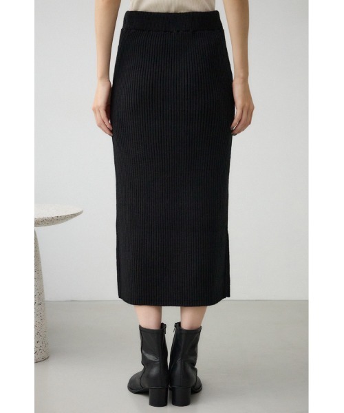 AZUL by moussy(アズールバイマウジー)の「ステッチデザインリブスカート(スカート・レディース・アイボリー/ブラック/グレー・FREE)」の20枚目の写真