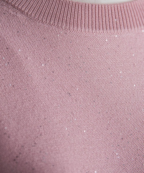 MAYSON GREY / メイソングレイ ミニスパンコールニットプルオーバー≪手洗い可能≫ メイソングレイ MAYSON GREY ミニスパンコールニットプル