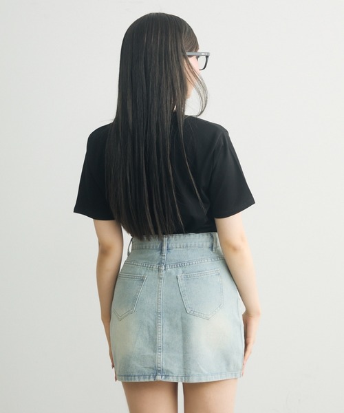 TITTY&CO.（ティティーアンドコー）の「ビジュー付きデニムミニスカート（デニムスカート・レディース・ブルー・M/S）」の18枚目の写真