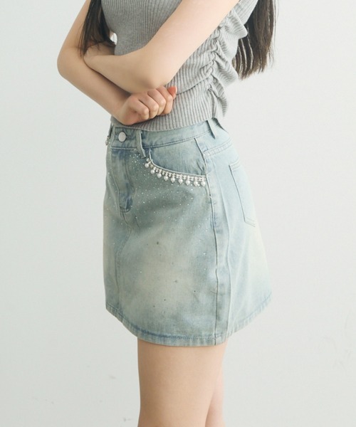 [新品] デニムミニスカート trim_ofcrs_item0de4603c119211e