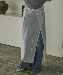 marjour | STRIPE SHEER WRAP SKIRT(スカート)