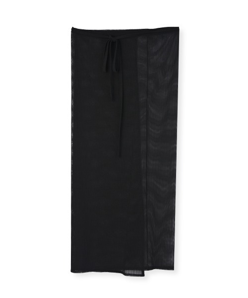 marjour（マージュール）の「STRIPE SHEER WRAP SKIRT（スカート・レディース・アイボリー/ブラック・MEDIUM）」の19枚目の写真