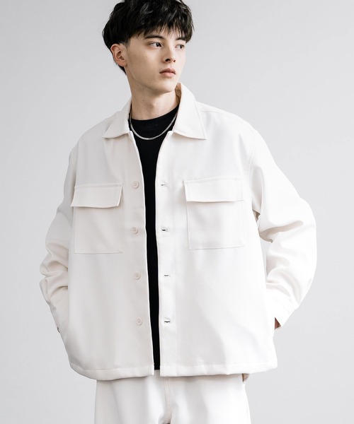 Rocky Monroe(ロッキーモンロー)の「【セットアップ】オーバーサイズCPOジャケット&パラシュートイージーパンツ(セットアップ・メンズ・チャコールグレー/ブラック/アイボリー/カーキ・M/L/LL)」の7枚目の写真