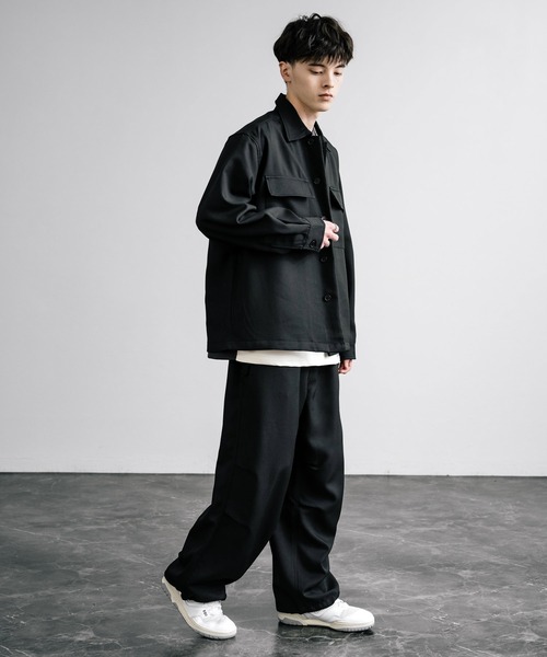 retouch イージーセットアップ ブラック オーバーサイズ ロッキーモンロー Rocky Monroe セットアップ ダブルテーラード