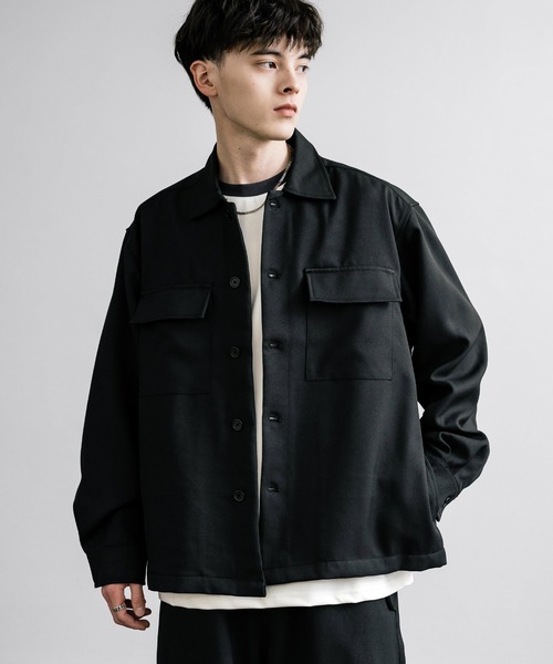 Rocky Monroe(ロッキーモンロー)の「【セットアップ】オーバーサイズCPOジャケット&パラシュートイージーパンツ(セットアップ・メンズ・チャコールグレー/ブラック/アイボリー/カーキ・M/L/LL)」の11枚目の写真
