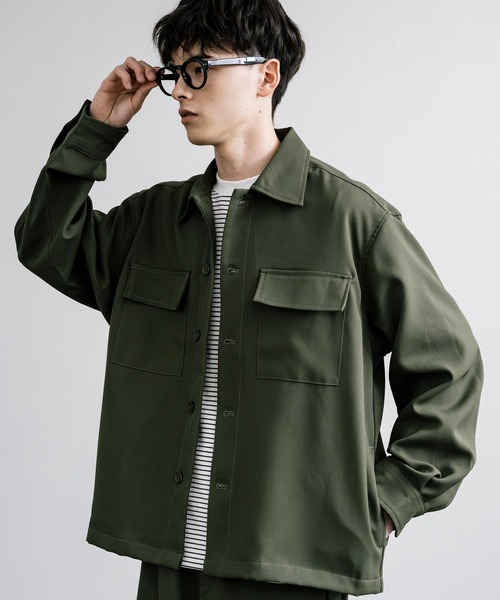 Rocky Monroe(ロッキーモンロー)の「【セットアップ】オーバーサイズCPOジャケット&パラシュートイージーパンツ(セットアップ・メンズ・チャコールグレー/ブラック/アイボリー/カーキ・M/L/LL)」の15枚目の写真