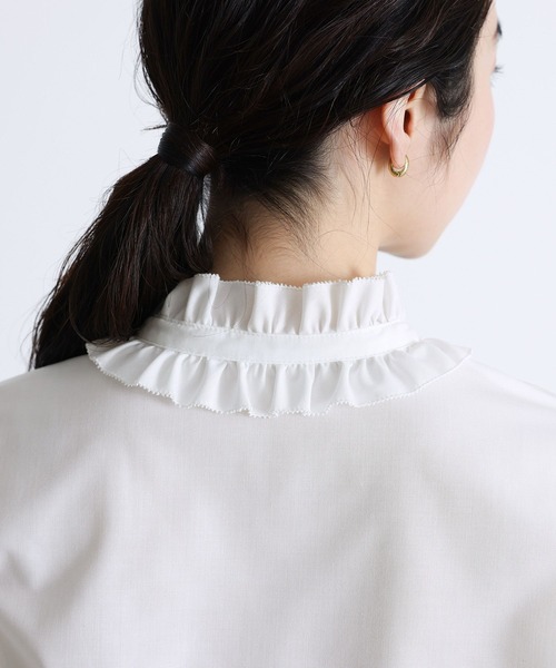 somari imagination（ソマリ イマジネーション）の「『襟フリルボウタイブラウス』（シャツ/ブラウス・レディース・ブラック/オフホワイト・2/1）」の20枚目の写真