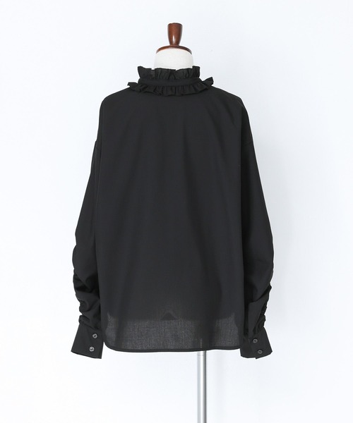 somari imagination（ソマリ イマジネーション）の「『襟フリルボウタイブラウス』（シャツ/ブラウス・レディース・ブラック/オフホワイト・2/1）」の7枚目の写真