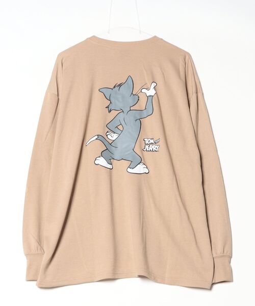 FUNALIVE(ファンアライブ)の「TOM&JERRY Back print long sleeve top / バックプリント 長袖カットソー オーバートレーナー unisex(Tシャツ/カットソー・メンズ・ホワイト系/ブラック/ホワイト系1/杢グレー/ダークグリーン/ネイビー系/グレー系/チャコールグレー/ベージュ系/ダークグリーン系/ネイビー系1/オートミール/チャコール/ベージュ/ネイビー/ブラック系・L/XL/M)」の22枚目の写真