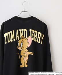 TOM&JERRY Back print long sleeve top / バックプリント 長袖カットソー オーバートレーナー unisex