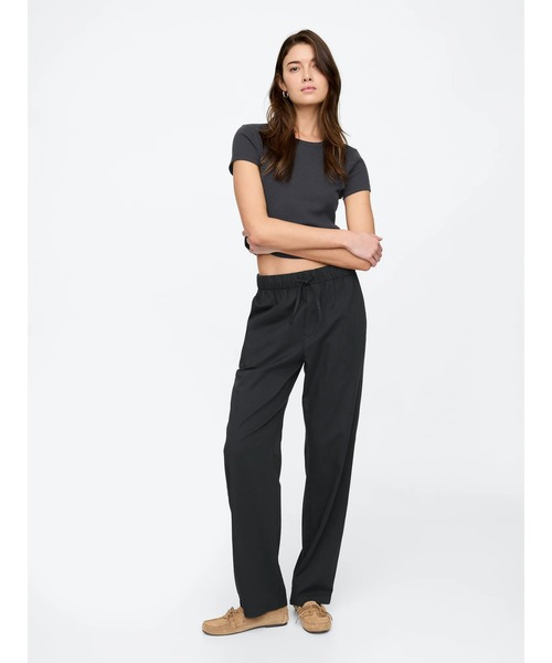 GAP（ギャップ）の「ミッドライズ イージー ツイルパンツ（その他パンツ・レディース・ブラック/グリーン/インディゴブルー・XS/M/S/L/XXS）」の5枚目の写真