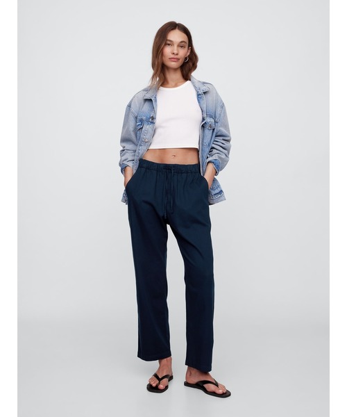 GAP（ギャップ）の「ミッドライズ イージー ツイルパンツ（その他パンツ・レディース・ブラック/グリーン/インディゴブルー・XS/M/S/L/XXS）」の9枚目の写真
