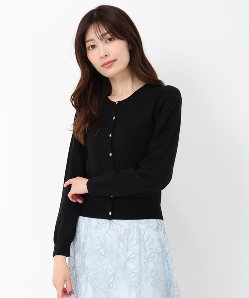 MISCH MASCH(ミッシュマッシュ)の「ベーシック金釦カーディガン(カーディガン/ボレロ・レディース・ホワイト/イエロー/ブラック/ホワイト×ブラック/ブルー・S/M)」の9枚目の写真