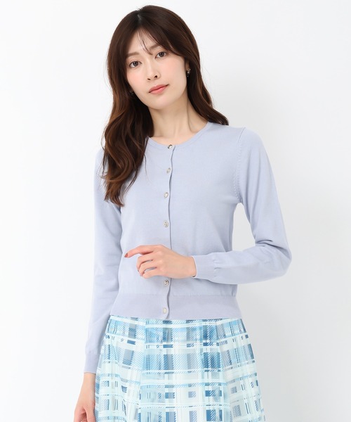 MISCH MASCH(ミッシュマッシュ)の「ベーシック金釦カーディガン(カーディガン/ボレロ・レディース・ホワイト/イエロー/ブラック/ホワイト×ブラック/ブルー・S/M)」の12枚目の写真