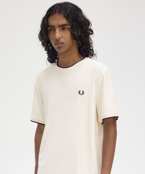 【美品】 FRED PERRY フレッドペリー クレープピケTシャツ 30％OFF／SALE】フレッドペリー FRED PERRY クレープ ピケ T