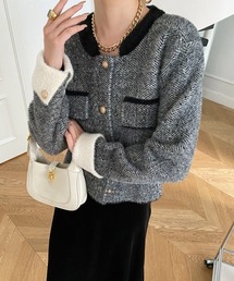 ふわふわモヘアライクジャケット 羽織もの