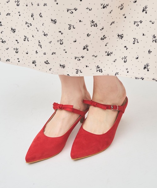 31 Sons de mode（トランテアン　ソン　ドゥ　モード）の「リボンパンプス（パンプス・レディース・シルバー/レッド/ブラック・L/M/S）」の10枚目の写真