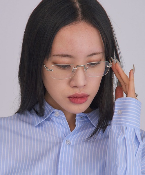 セール】【MAGASIN DE MODE Onjna】リムレスサングラス メガネ 韓国風