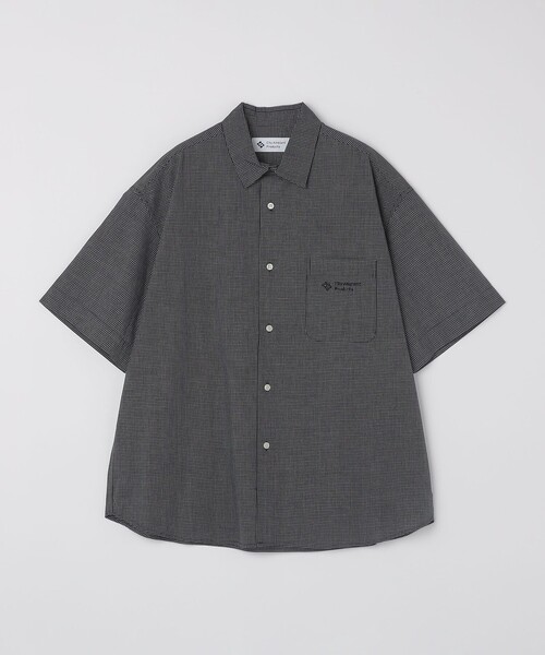 City Ambient Products(シティアンビエントプロダクツ)の「City Ambient Products: レギュラーカラー ブロード オーバー シャツ (半袖)(Tシャツ/カットソー・メンズ・グリーン/ブラック/ライトブルー/ブルー・LARGE/MEDIUM/SMALL)」の2枚目の写真