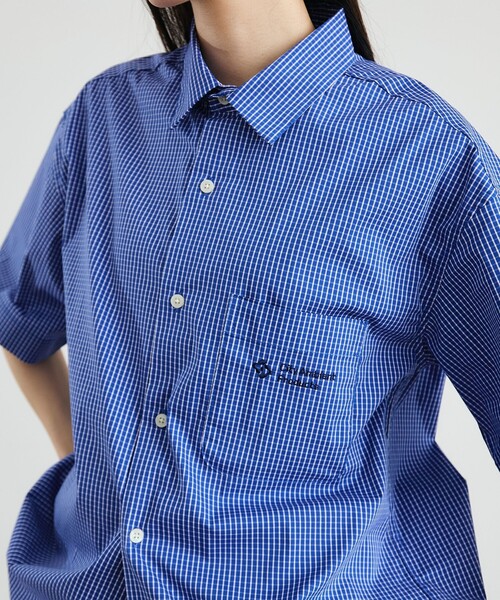 City Ambient Products(シティアンビエントプロダクツ)の「City Ambient Products: レギュラーカラー ブロード オーバー シャツ (半袖)(Tシャツ/カットソー・メンズ・グリーン/ブラック/ライトブルー/ブルー・LARGE/MEDIUM/SMALL)」の19枚目の写真