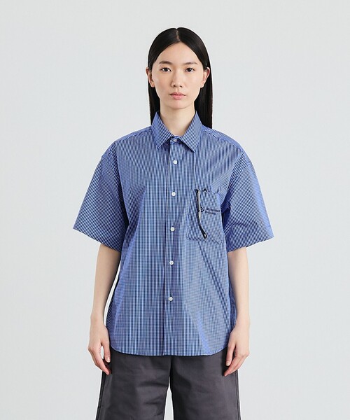 City Ambient Products(シティアンビエントプロダクツ)の「City Ambient Products: レギュラーカラー ブロード オーバー シャツ (半袖)(Tシャツ/カットソー・メンズ・グリーン/ブラック/ライトブルー/ブルー・LARGE/MEDIUM/SMALL)」の20枚目の写真