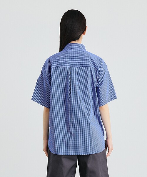 City Ambient Products(シティアンビエントプロダクツ)の「City Ambient Products: レギュラーカラー ブロード オーバー シャツ (半袖)(Tシャツ/カットソー・メンズ・グリーン/ブラック/ライトブルー/ブルー・LARGE/MEDIUM/SMALL)」の21枚目の写真