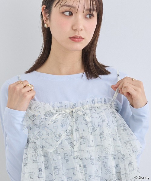 earth music&ecology(アースミュージックアンドエコロジー)の「シンデレラ/総柄プリントマルチビスチェ(ベスト・レディース・ホワイト/サックスブルー・FREE)」の12枚目の写真