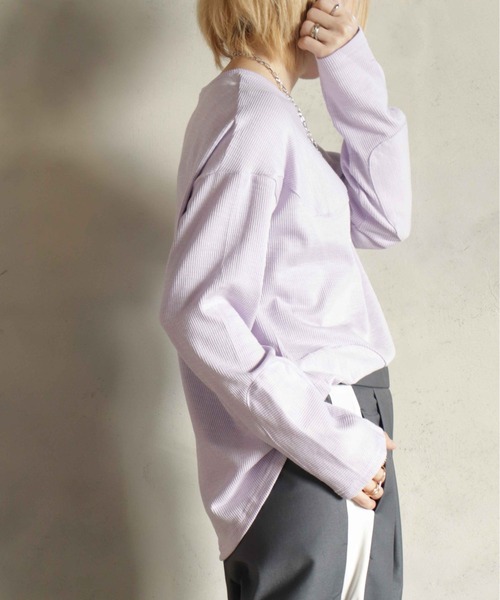 定番ワッフル切替ロンT（Tシャツ/カットソー）｜BITTOKO