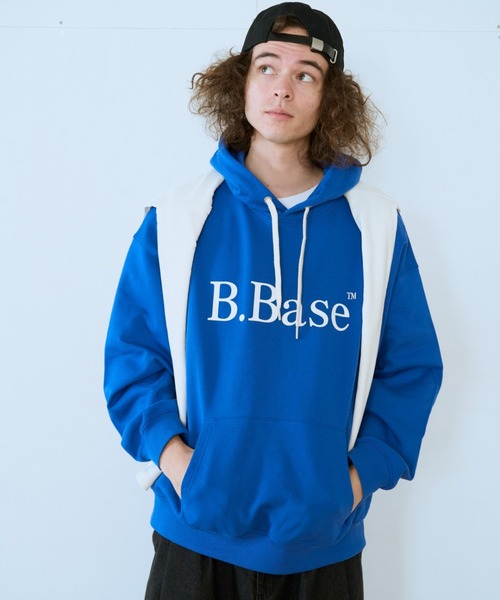 BROKEN BASE（ブロークンベース）の「B.BASEアソートフーディ（パーカー・メンズ・ネイビー/ブルー系/サックスブルー系2/ブラック系/グレー系/ネイビー系2/杢グレー・LARGE/MEDIUM/SMALL）」の7枚目の写真