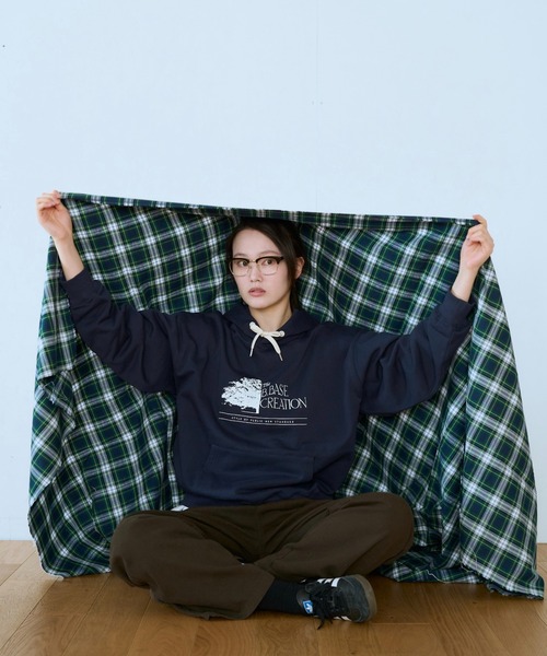 BROKEN BASE（ブロークンベース）の「B.BASEアソートフーディ（パーカー・メンズ・ネイビー/ブルー系/サックスブルー系2/ブラック系/グレー系/ネイビー系2/杢グレー・LARGE/MEDIUM/SMALL）」の19枚目の写真