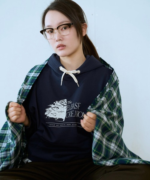 BROKEN BASE（ブロークンベース）の「B.BASEアソートフーディ（パーカー・メンズ・ネイビー/ブルー系/サックスブルー系2/ブラック系/グレー系/ネイビー系2/杢グレー・LARGE/MEDIUM/SMALL）」の20枚目の写真