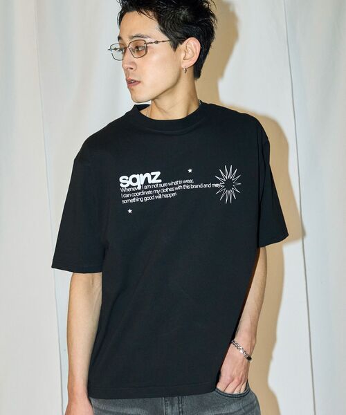 SEQUENZ（シークエンズ）の「【sqnz（エスキュンズ）】sqnz logo s/s tee / Tシャツ 半袖 クルーネック 短丈（Tシャツ/カットソー・メンズ・ホワイト/その他2/ブラック・SMALL/MEDIUM/LARGE）」の4枚目の写真