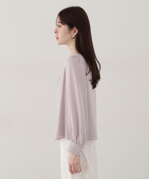 ブラウス シャツ デコルテニュアンスブラウス / 1215110312 レディース PROPORTION BODY DRESSING ブラウス シャツ デコルテニュアンス