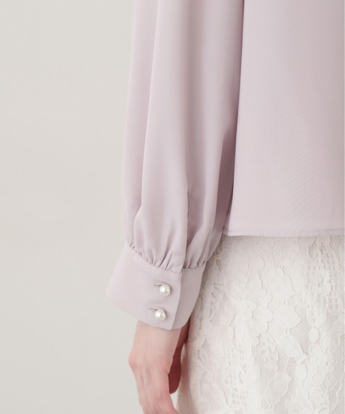 PROPORTION BODY DRESSING（プロポーションボディドレッシング）の「デコルテニュアンスブラウス / 1215110312（シャツ/ブラウス・レディース・グレー/ホワイト系その他/ブルー/イエロー・SMALL/MEDIUM）」の13枚目の写真