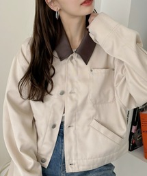 TREOVER（トレオーバー）の「カラー配色ツイルワークジャケット（ブルゾン）」