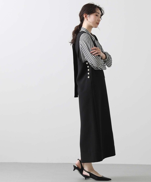 anana（アナナ）の「サイドパールＶネックジャンバースカート（ワンピース・レディース・ブラック・FREE）」の17枚目の写真