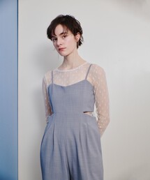 allureville | 幾何柄チュールトップス(Tシャツ/カットソー)