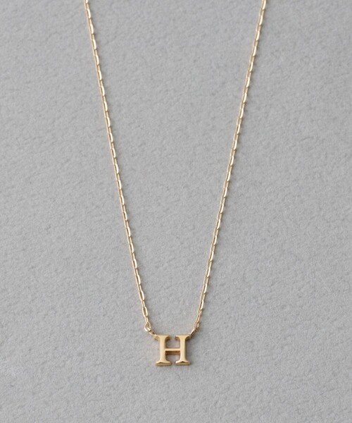 コード] K10YG イニシャル ネックレス（ネックレス）｜ete（エテ）の