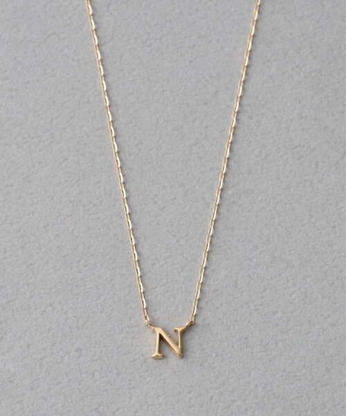 コード] K10YG イニシャル ネックレス（ネックレス）｜ete（エテ）の