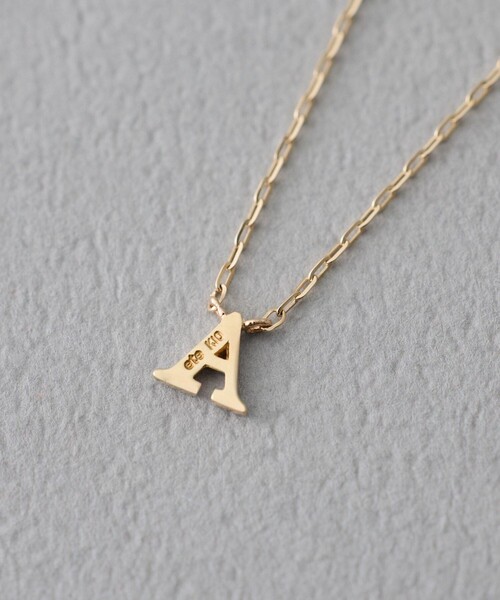 コード] K10YG イニシャル ネックレス（ネックレス）｜ete（エテ）の